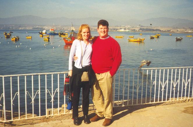 Tony and me by the waterfront